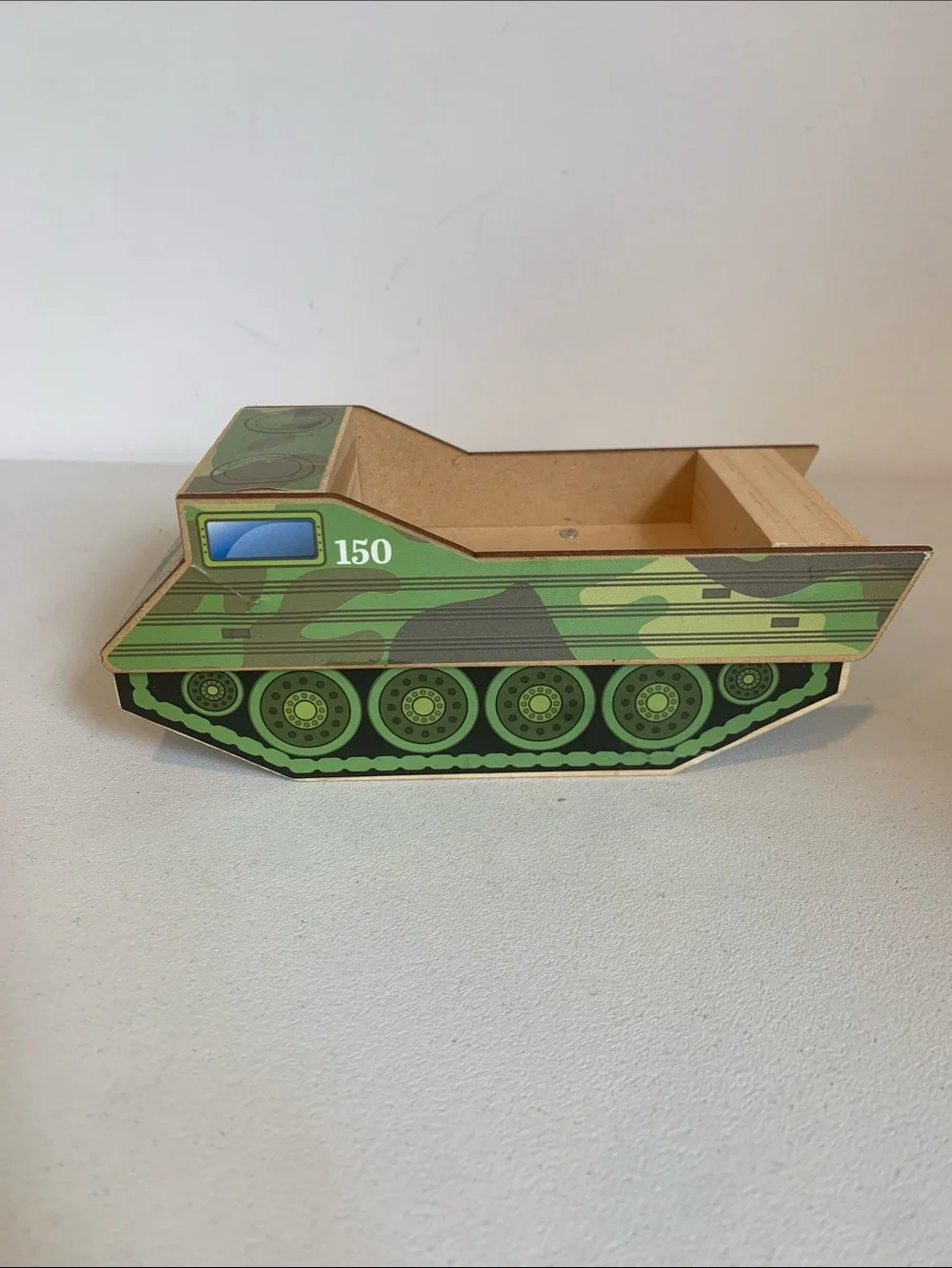 Home Depot Kids Workshop Amphibious Military Vehicle Wooden Tank Truck